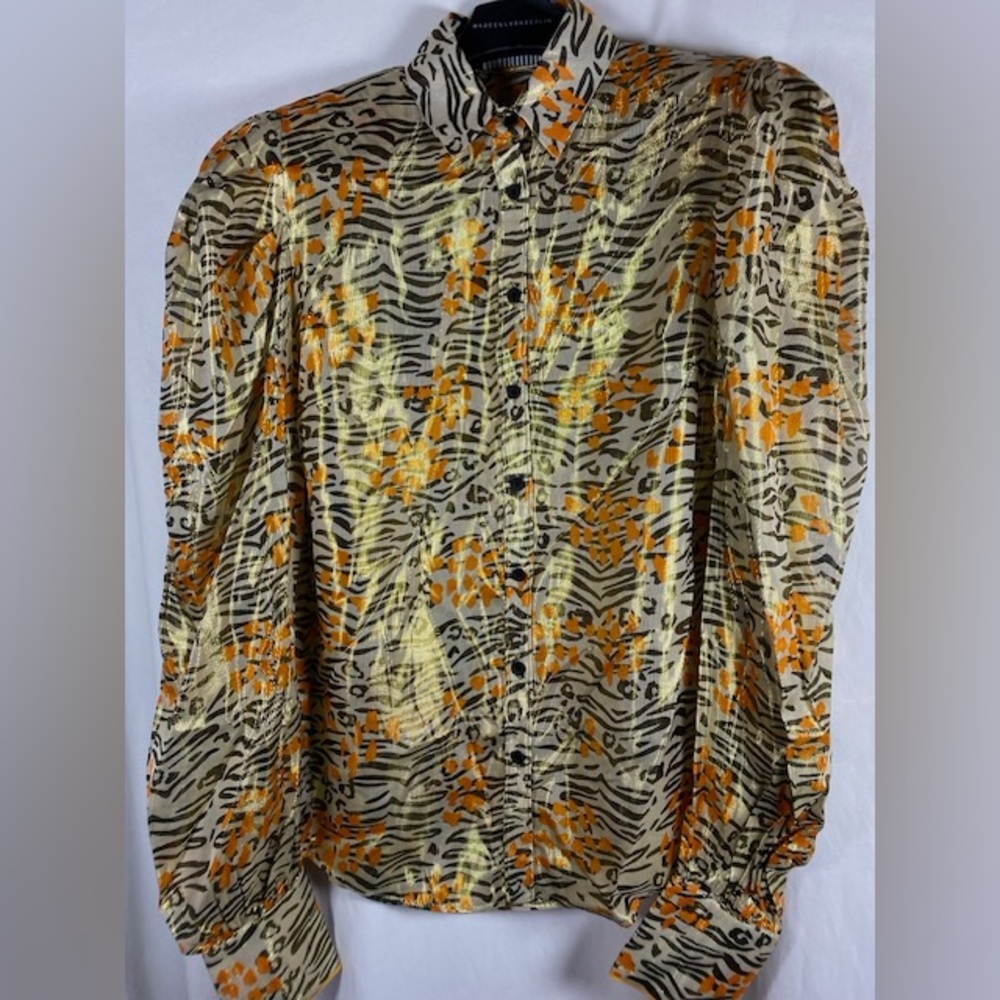 Animal Print Button-Up Shirt - Marcell Von Berlin